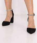 Sandales pointues à strass