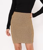 Jupe en maille à paillettes