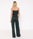 Pantalon large satiné