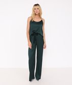 Pantalon large satiné