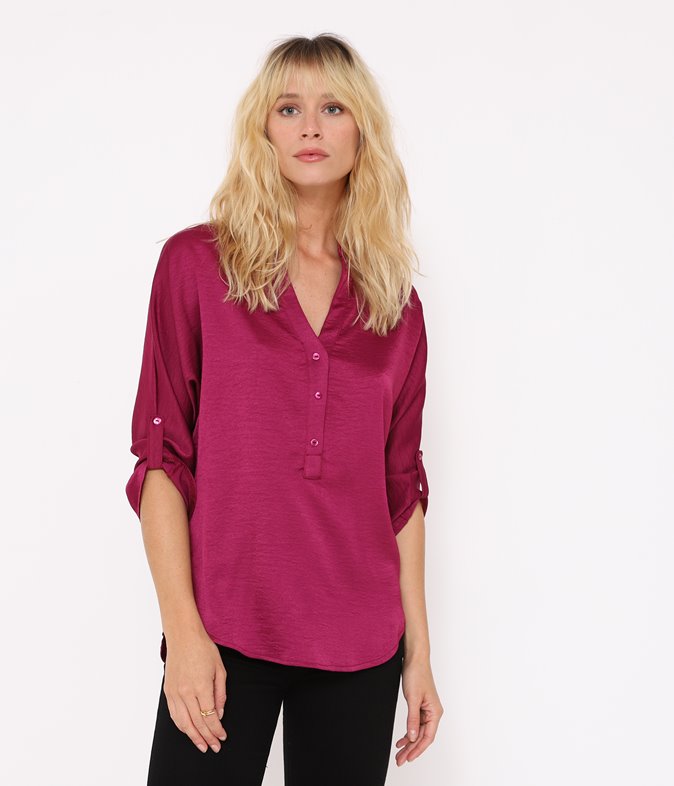 Chemise satinée