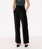 Pantalon large en velours