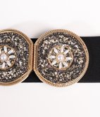 Ceinture élastiquée à double boucle