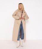 Manteau trench ceinturé