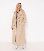 Manteau trench ceinturé