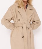 Manteau trench ceinturé