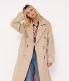 Manteau trench ceinturé