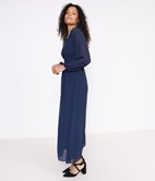 Robe longue plissée