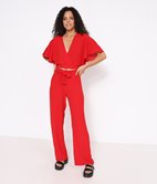 Pantalon ample en crèpe