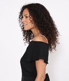 Top épaules nues en crèpe