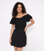 Top épaules nues en crèpe