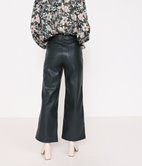 Pantalon large en simili