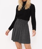 Jupe plissée à paillettes