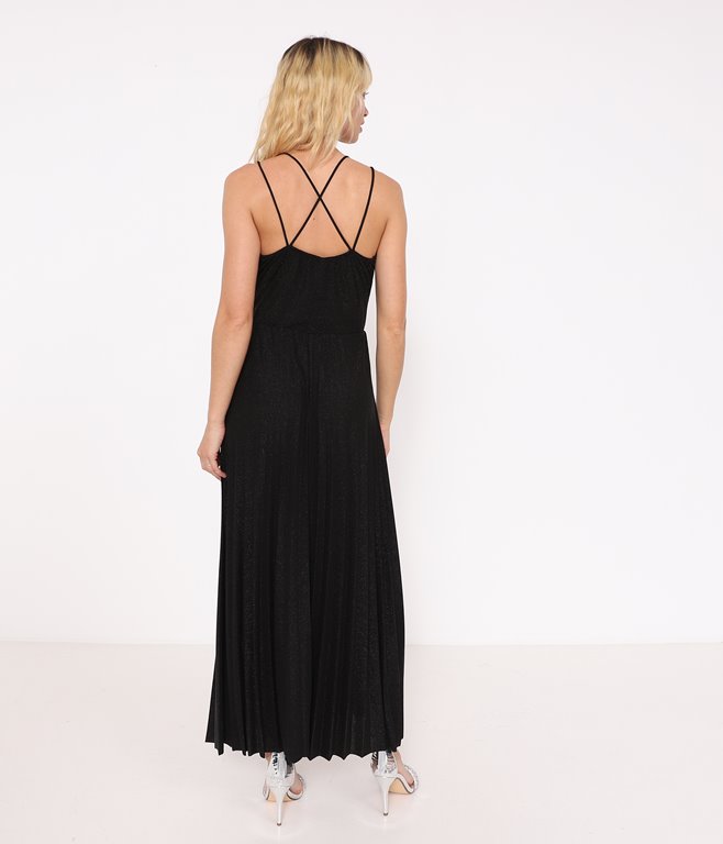 Robe Plissée Noir ébène à Volants Scintillants Nanette Lepore DEITY - Taille 0 US - Neuve Avec étiquettes