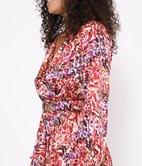 Robe longue satinée