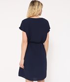 Robe droite en crèpe