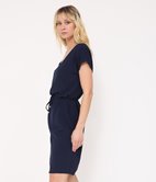 Robe droite en crèpe