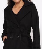 Manteau croisé avec ceinture