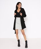 Manteau croisé avec ceinture