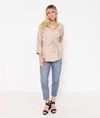 Top chemise effet Lin