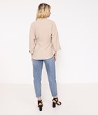 Top chemise effet Lin