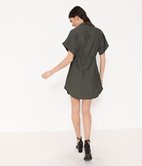 Robe chemise effet lin