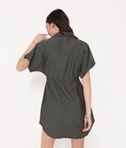 Robe chemise effet lin