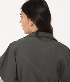 Robe chemise effet lin