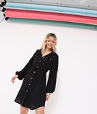 Robe chemise en crèpe