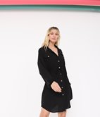 Robe chemise en crèpe