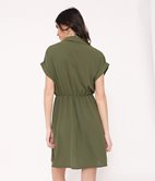 Robe chemise en crepe