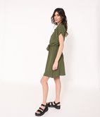 Robe chemise en crepe