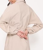 Robe chemise effet lin 