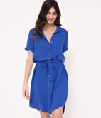 Robe chemise en crepe