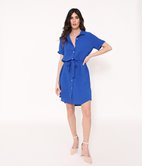 Robe chemise en crepe