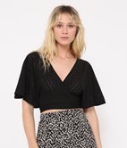 Top court en dentelle