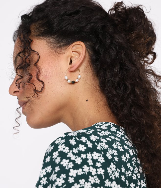Boucles d'oreilles en acier inoxydable
