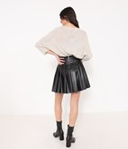 Jupe simili plissée Clarisse