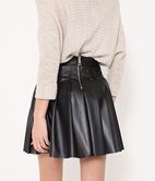 Jupe simili plissée Clarisse