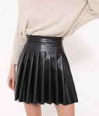 Jupe simili plissée Clarisse