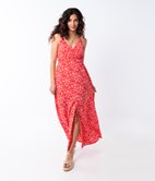 Robe longue à boutons Raquel