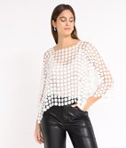 Top en dentelle à fleurs Annie