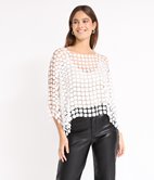 Top en dentelle à fleurs Annie