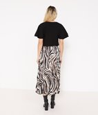 Jupe longue plissée Zela