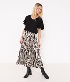 Jupe longue plissée Zela