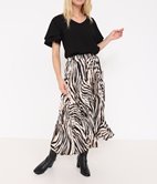 Jupe longue plissée Zela