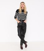 Pantalon mom en simili