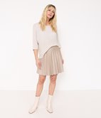 Jupe plissée à paillettes