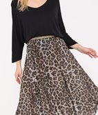 Jupe longue à paillettes