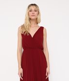 Robe longue plissée Avril